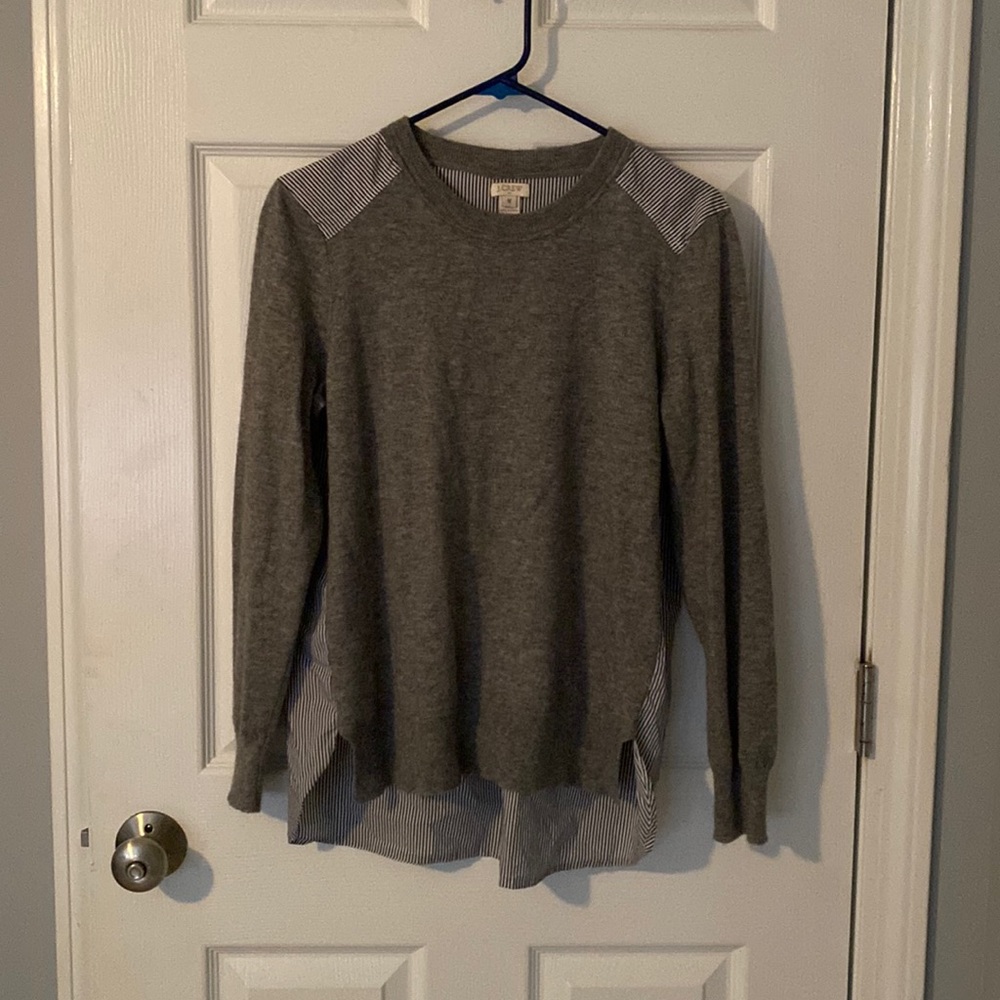 J.Crew blue and grey sweater shirt